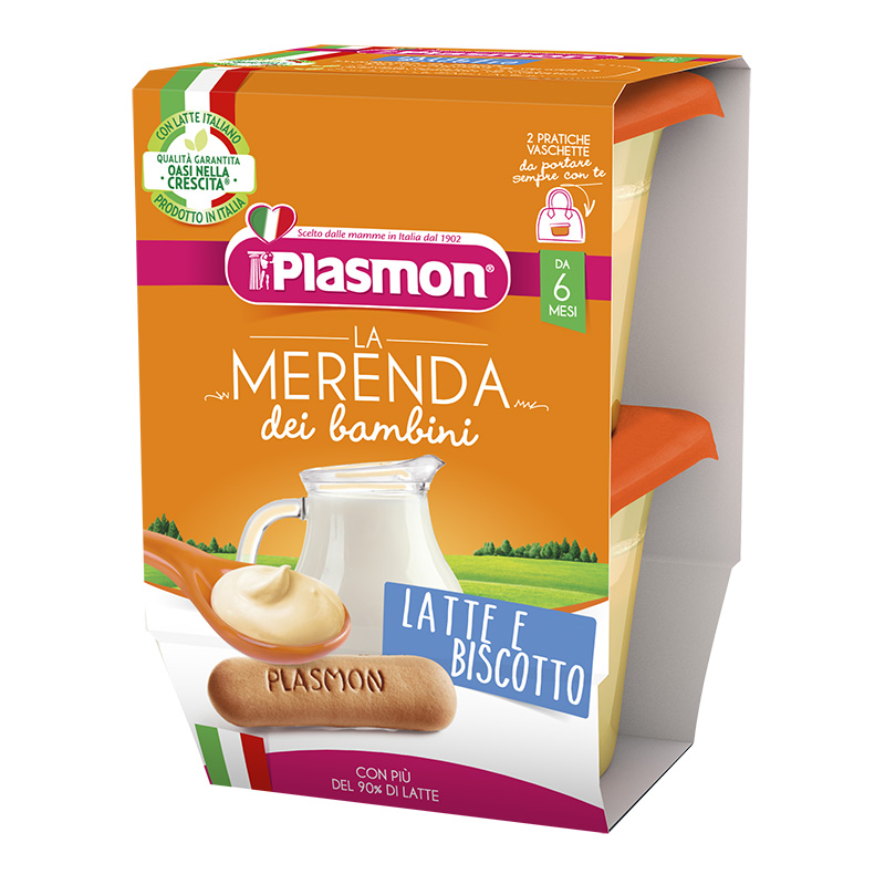 PLASMON Mer.Latte-Bisc.2x120g