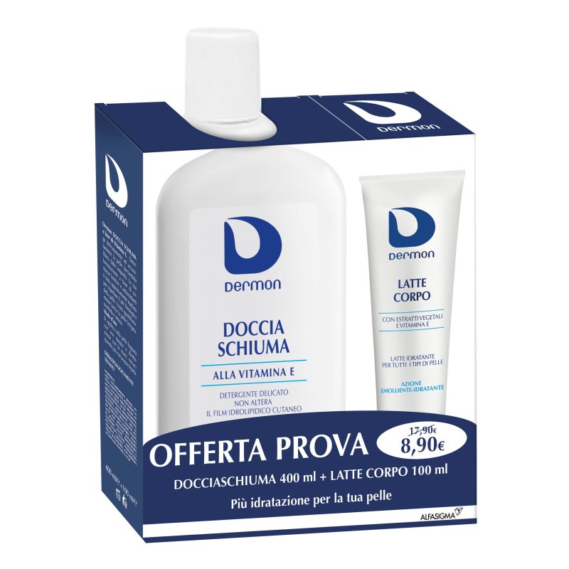 Dermon Docciaschiuma 400 ml + Latte corpo 100 ml 