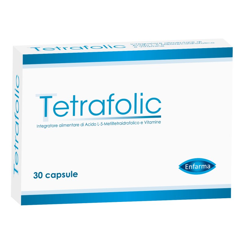 Tetrafolic - Integratore alimentare a base di acido folico - 30 capsule