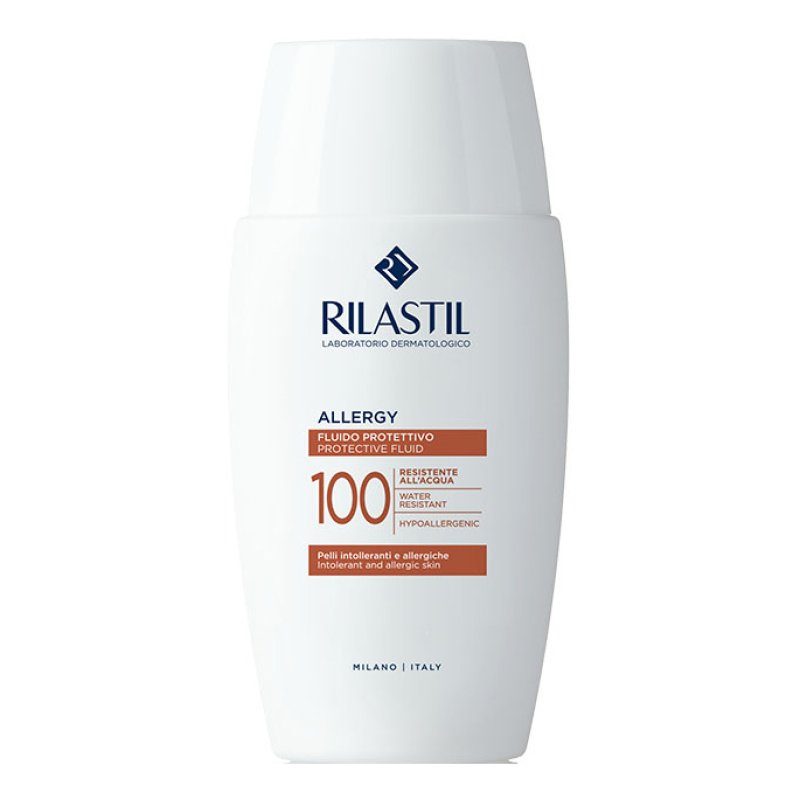 Rilastil Sun System Allergy 50 Fluido Protettivo - Protezione solare per pelle reattiva - 50 ml