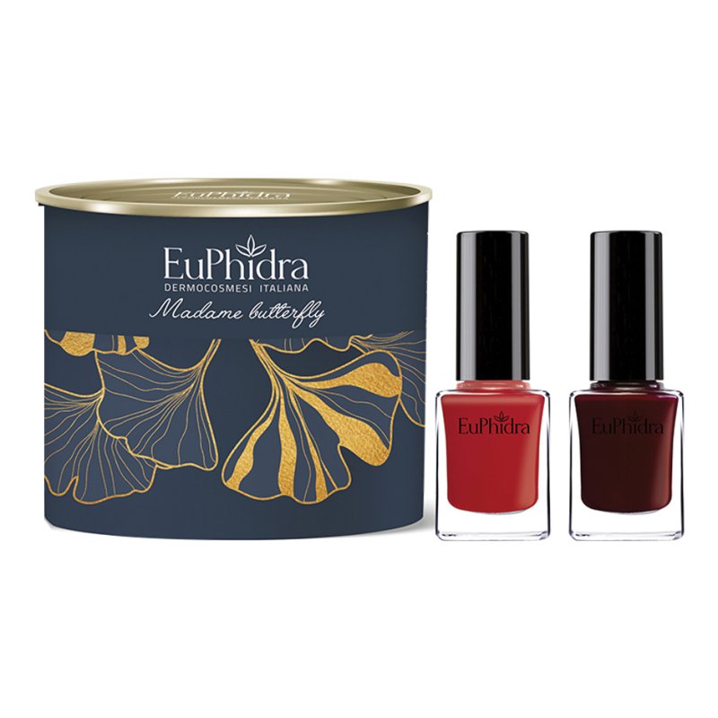 Euphidra Cofanetto di Natale Madame Butterfly - Kit 2 smalti