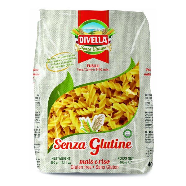 DIVELLA Fusilli S/G 400g