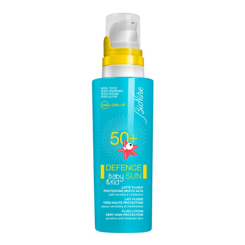 Defence Sun Baby&Kid SPF 50+ Latte Fluido Protezione Solare Molto Alta 125 ml