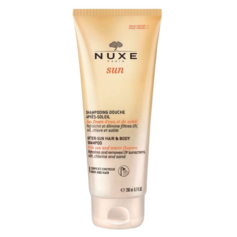 Nuxe Sun Shampoo-Doccia Doposole - Protegge corpo e capelli dal sole e dalla sabbia - 200 ml