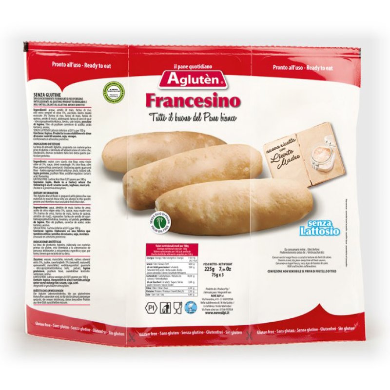 AGLUTEN Pane Francesino 225g