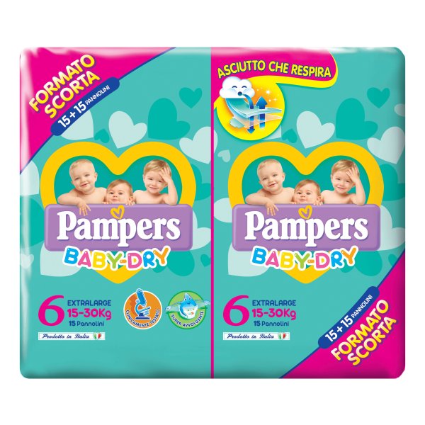 PAMPERS B/D DUO DWCT XL 30pz 6