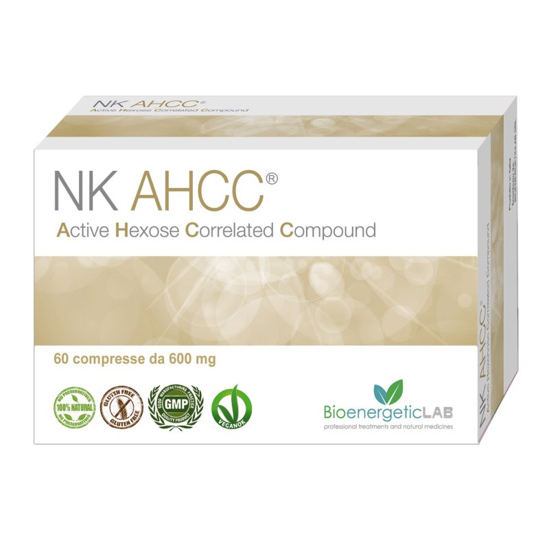 NK AHCC - Integratore per il supporto delle difese immunitarie - 60 Capsule