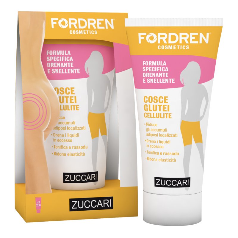 Fordren Cosmetics Cosce e Glutei - Gel drenante e snellente contro gli inestetismi della cellulite - 200 ml