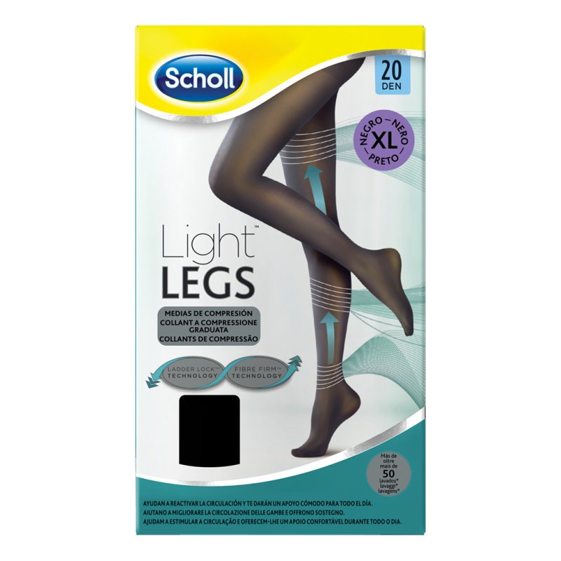 SCHOLL Collant LightLegs 20 DEN Nero XL