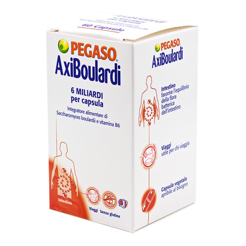 AxiBoulardi Pegaso - Integratore per l'equilibrio della flora batterica intestinale - 60 capsule
