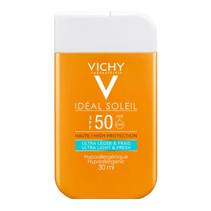 Ideal Soleil Fluido Viso Ultra Leggero SPF 50 Protezione Solare Molto Alta 30 ml