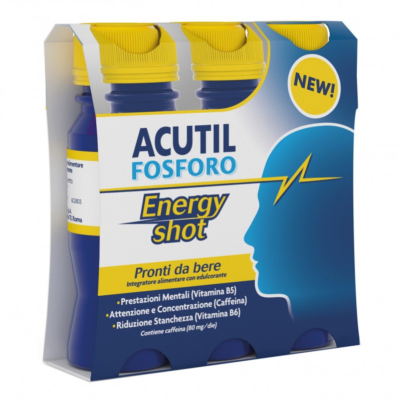 ACUTIL Fosforo Energy Shot 3 Flaconcini 60 ml