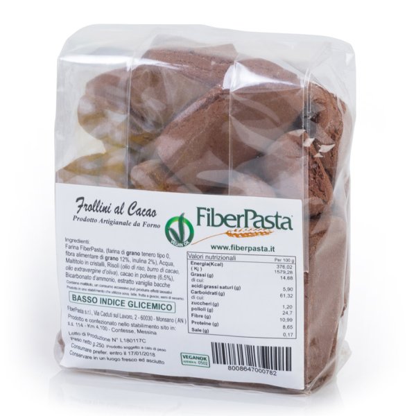 FIBERPASTA Frollini Cacao 250g