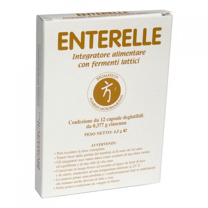 Enterelle Plus - Integratore alimentare a base di fermenti lattici - 12 capsule