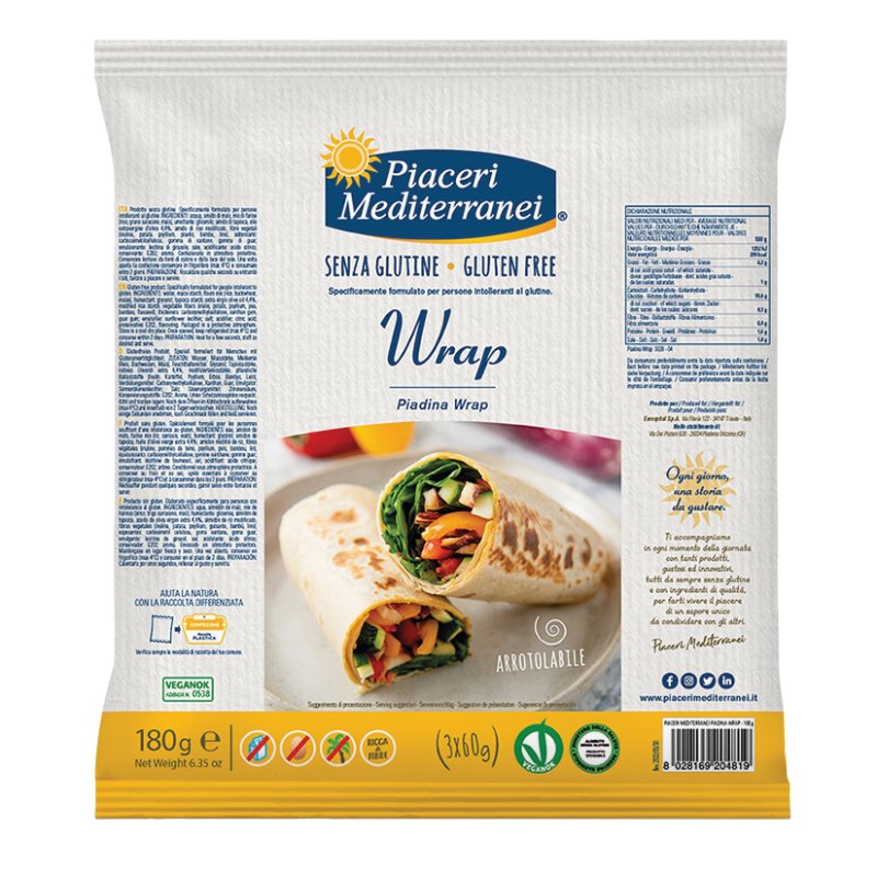 PIACERI MED.Piadina Wrap 180g