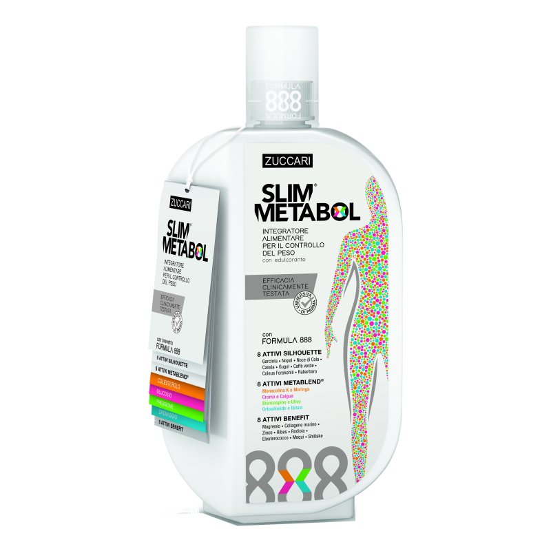 Slim Metabol - Integratore alimentare per il controllo del peso corporeo - 888 ml