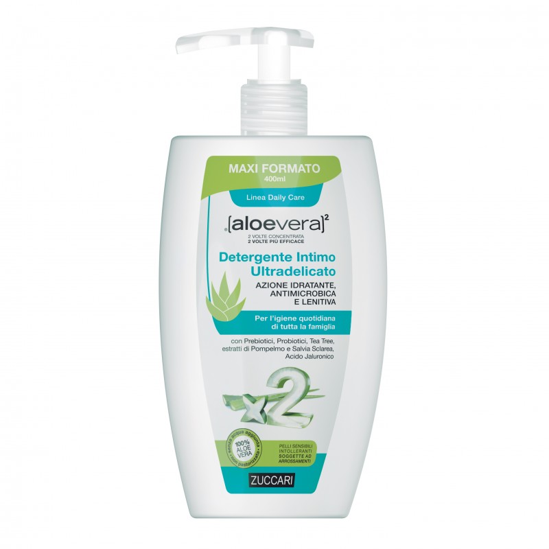 Aloevera 2 Detergente Intimo Ultradelicato - Contro secchezza ed irritazione intima - 400 ml