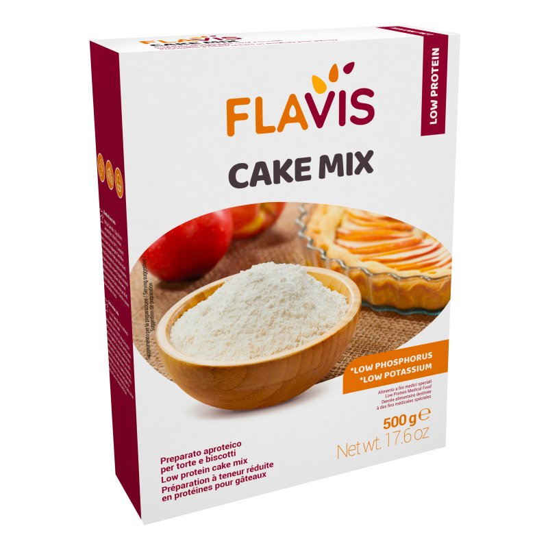 MEVALIA Flavis Cake Mix Farina Aproteica per Dolci 500 g