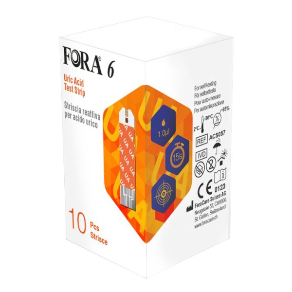 FORA*6 Strisce Acido Urico10pz