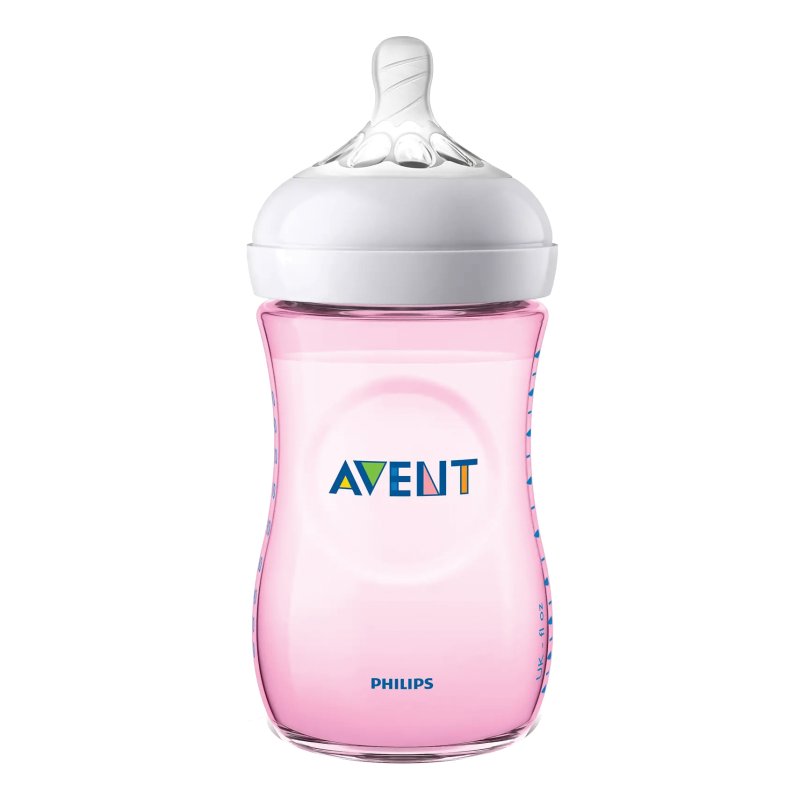 AVENT Bib.Natural Rosa 260ml