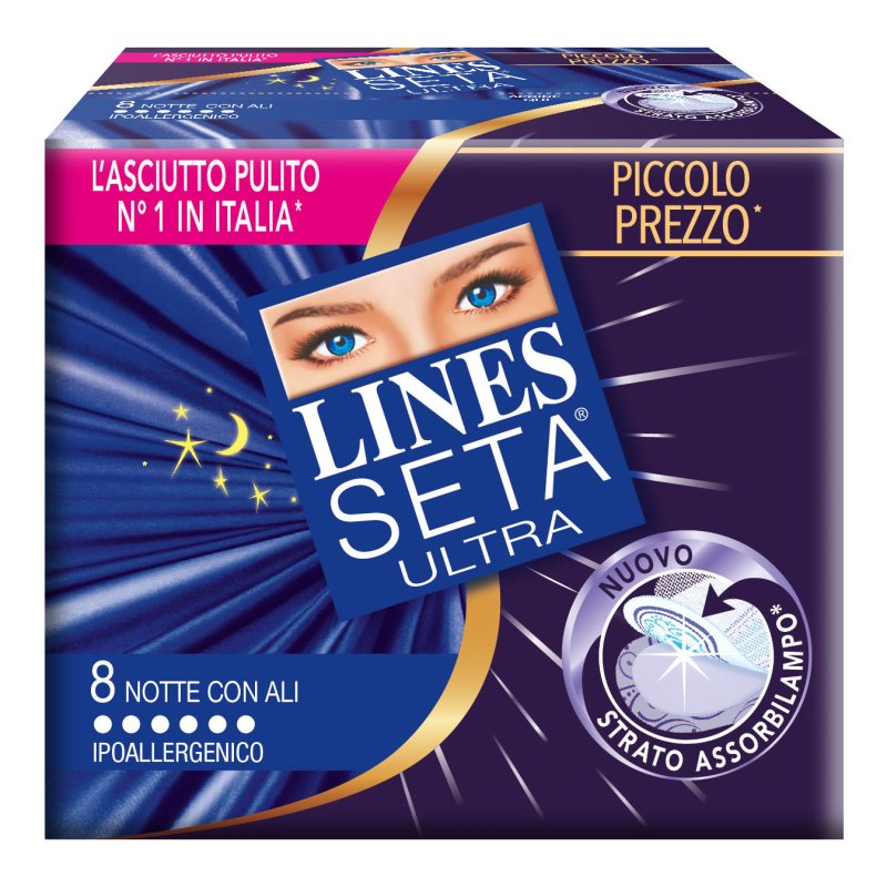 LINES SETA Ultra Notte 8pz