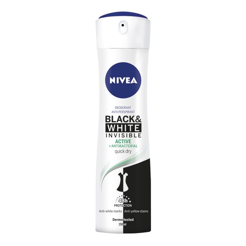 NIVEA MEN DEO AID SPR B&W 150 ML