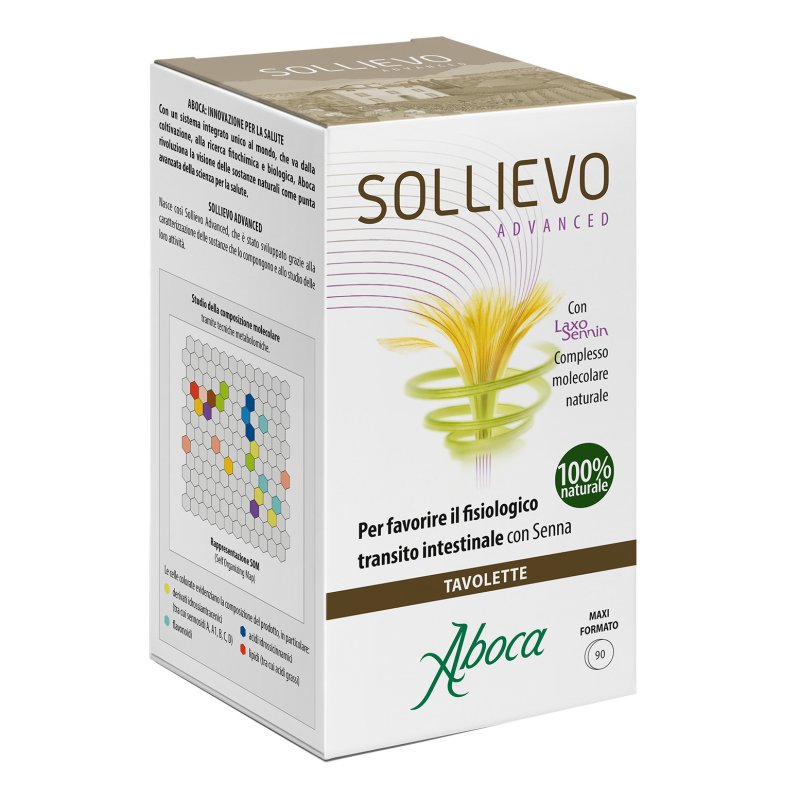 Sollievo Advanced - Integratore per la regolarità del transito intestinale - 90 tavolette