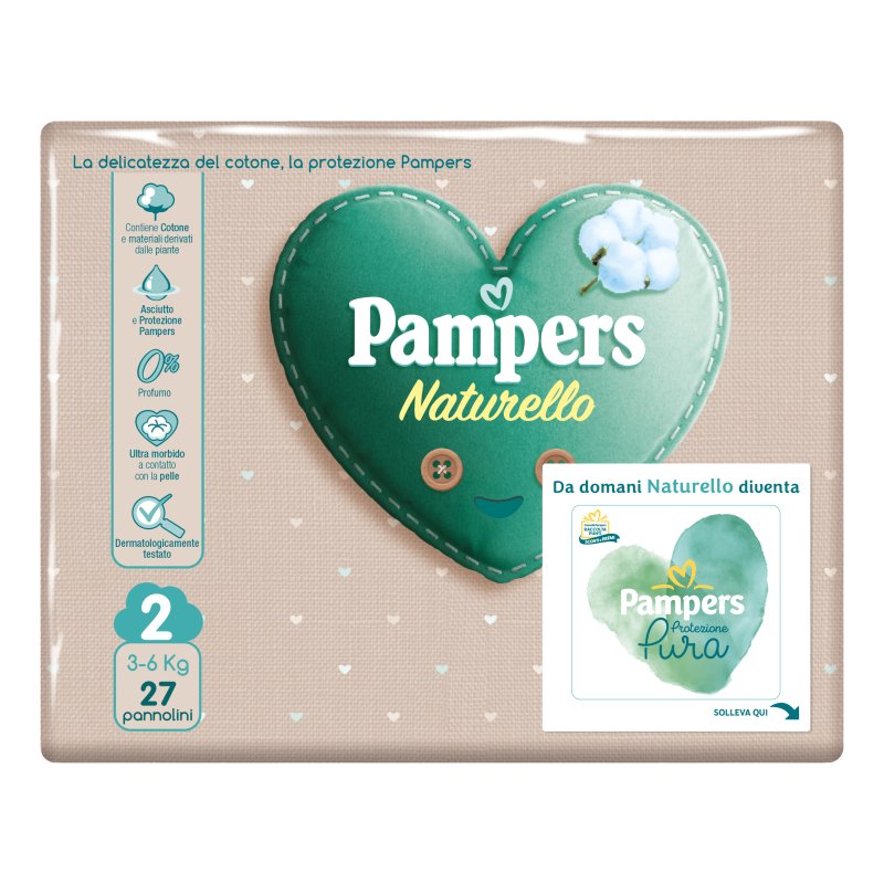 PAMPERS NATUR.2(3-6Kg)27pz