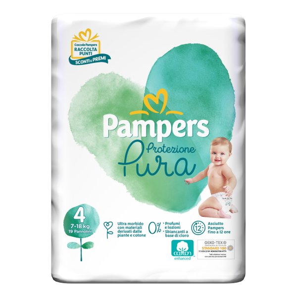 PAMPERS NATUR.4(7-18Kg)19pz