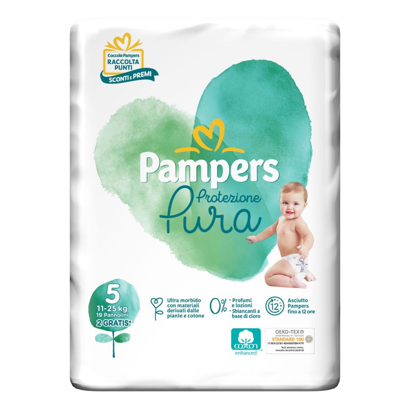 PAMPERS NATUR.5(11-25Kg)17+2pz