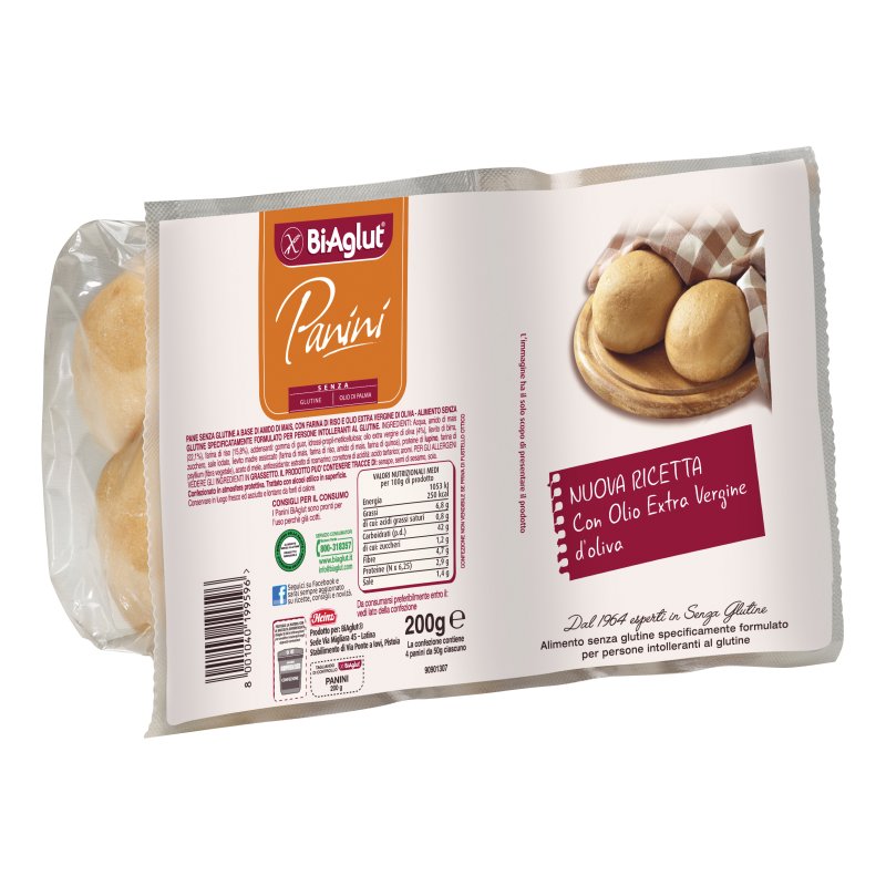 BIAGLUT Pan Soff.Panini 4x50g