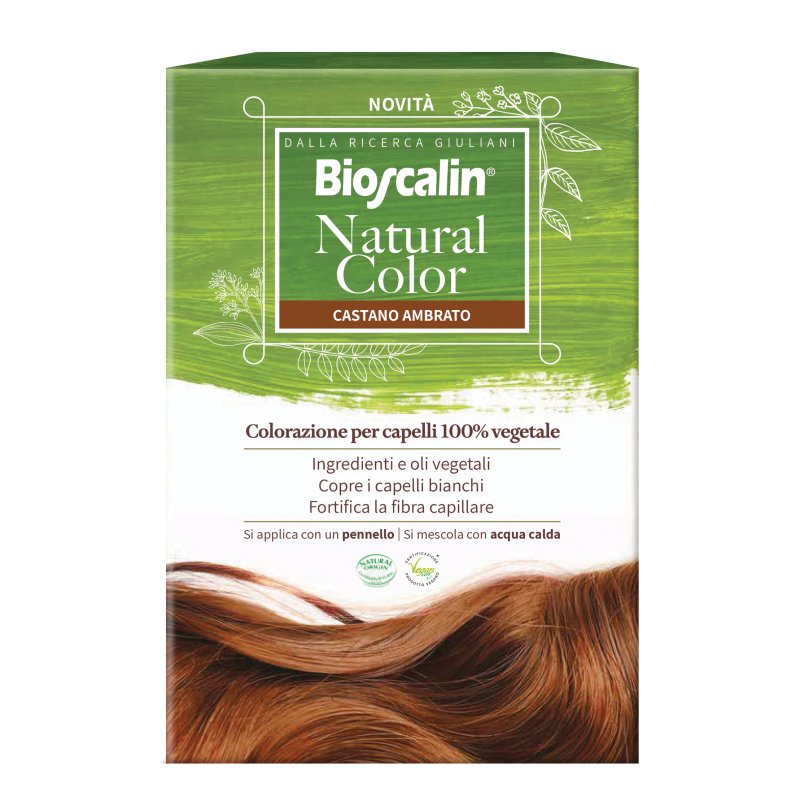 Bioscalin Natural Color Colorazione per Capelli Naturale Colore Castano Ambrato