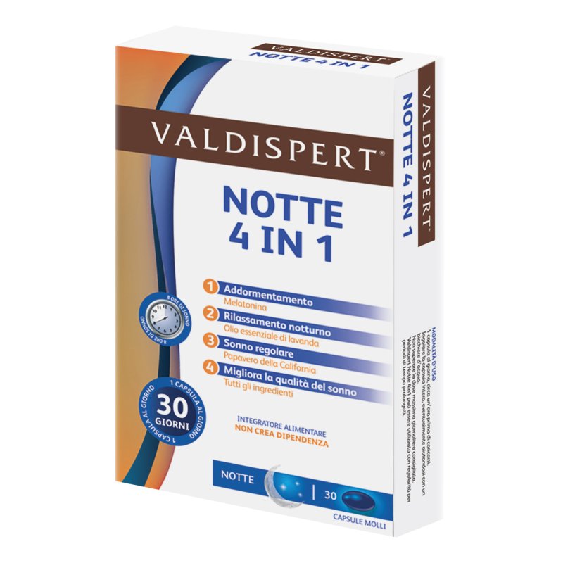 Valdispert Notte 4 in 1 30 Capsule Molli 