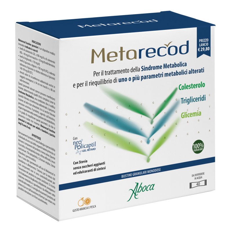 Metarecod - Per il trattamento della sindrome metabolica - 40 bustine