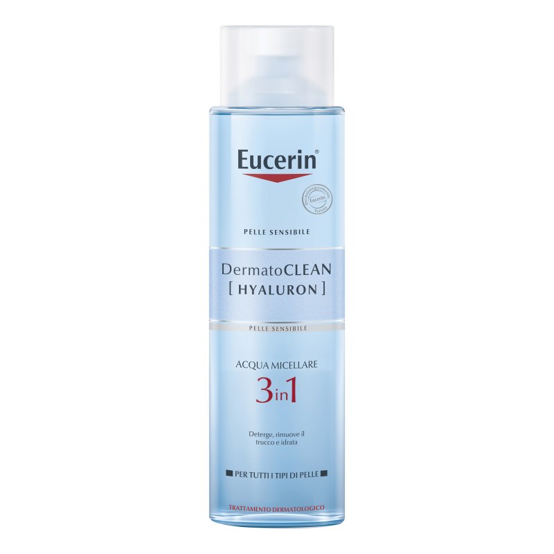 Eucerin DermotoClean Acqua Micellare 3 in 1 - Deterge, rimuove il trucco e idrata - 400 ml