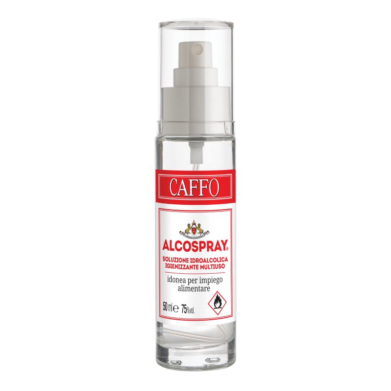 Alcospray - Spray Igienizzante Multiuso con Alcool al 75% - 50 ml