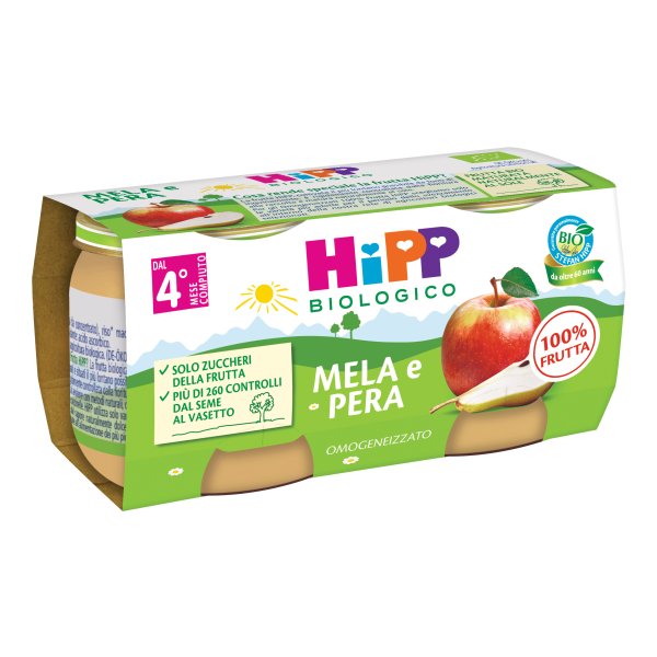 OMO HIPP Bio Mela/Pera*2x80g