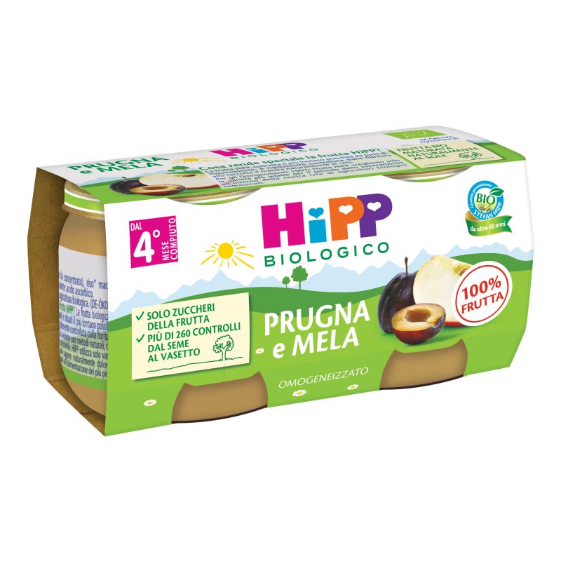 OMO HIPP Prugna/Mela 2x80g