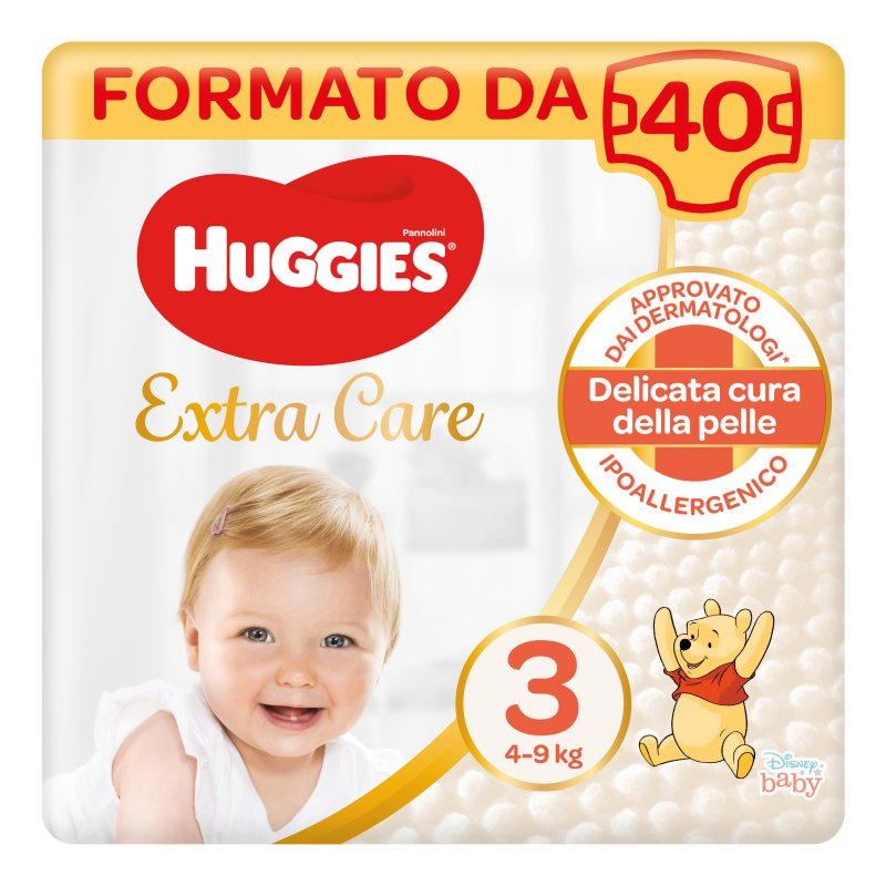 HUGG.Extra Care 4/9kg 3 40pz