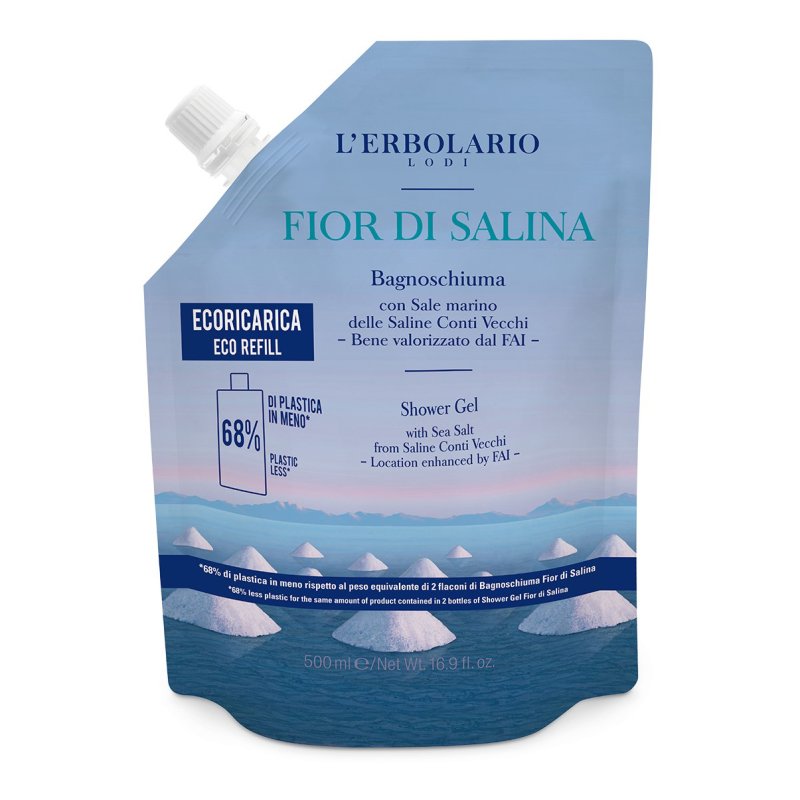 Fior di Salina Bagnoschiuma Ricarica - Refill eco sostenibile - 500 ml