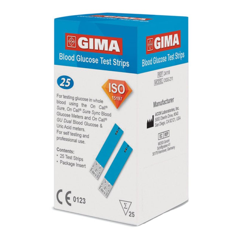 GIMA Strisce Glicemia 25pz