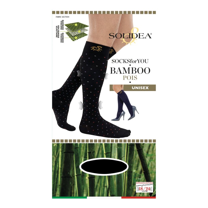 SOCKS FY Bamboo Pois Blu 3-L