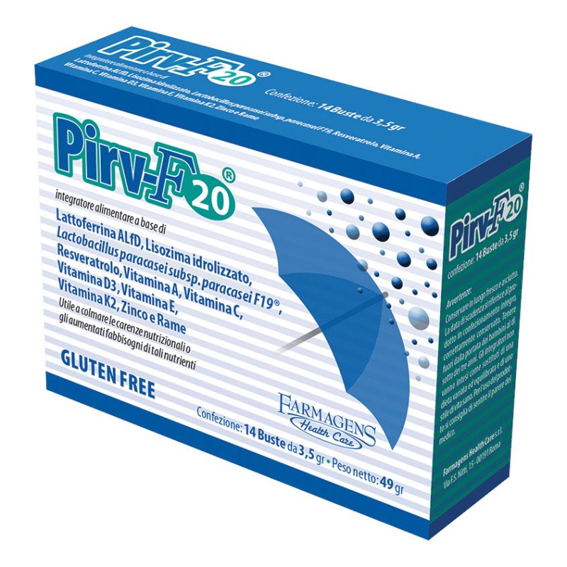 Pirv-F20 - Integratore utile per il benessere delle difese immunitarie - 14 Buste