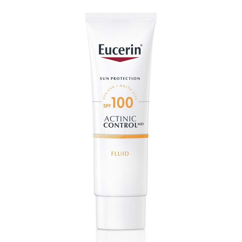 Eucerin Actinic Control MD SPF100 - Fluido solare per la prevenzione della cheratosi attinica - 80 ml