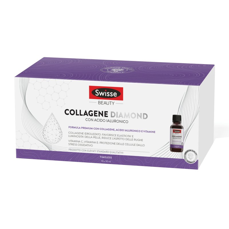 Swisse Collagene Diamond - Integratore Alimentare per la bellezza della pelle - 10 Flaconi da 30 ml