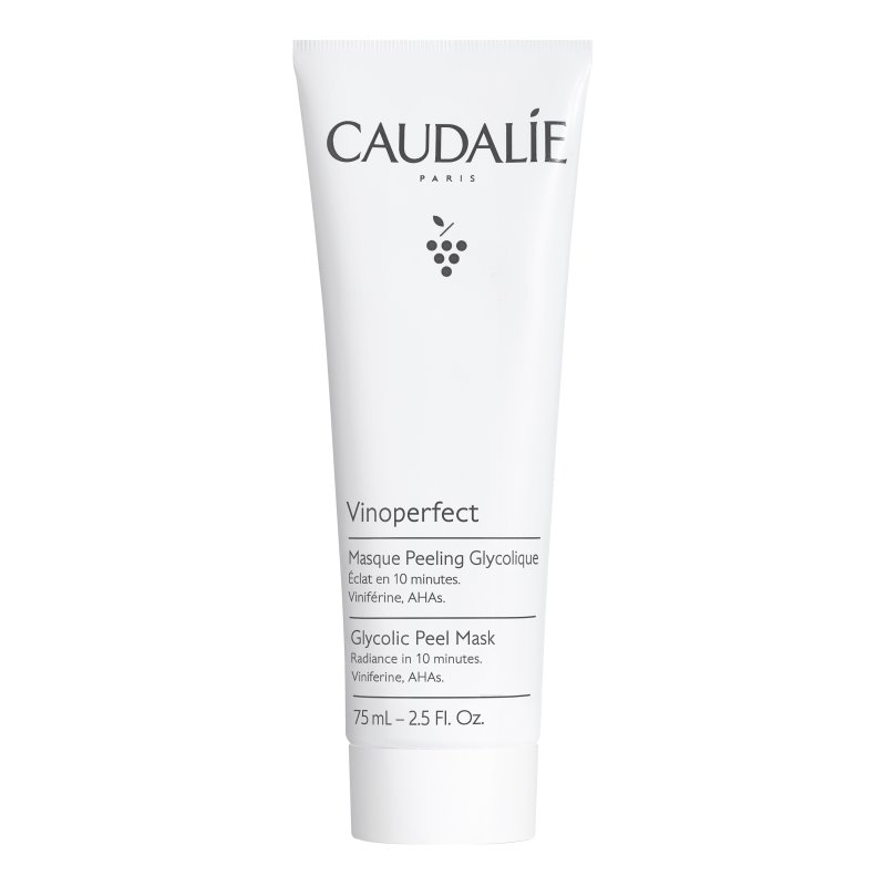 Caudalie Vinoperfect Maschera Peeling Glicolico - Maschera viso esfoliante ed illuminante - 75 ml