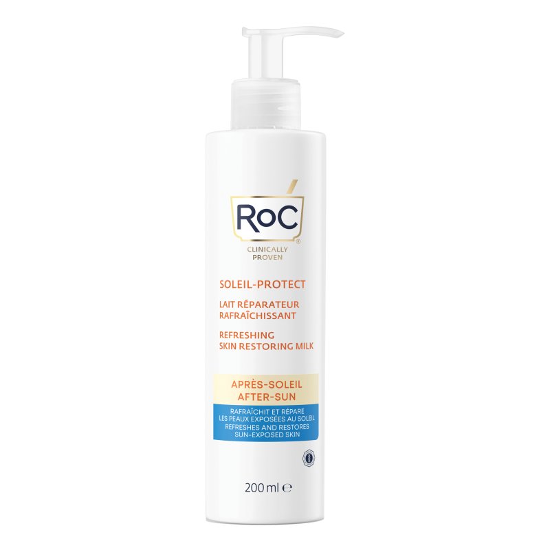 Roc Soleil Protect Latte Doposole Rinfrescante - Doposole per viso, collo e décolleté - 200 ml