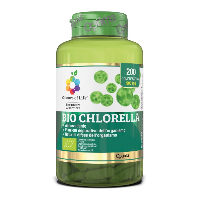 Bio Chlorella 200 Compresse Colours