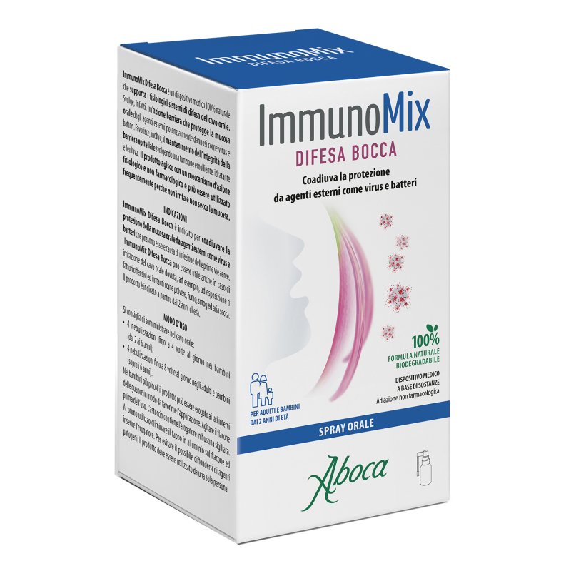 Immunomix Difesa Bocca Spray - Protezione del cavo orale da virus e batteri - 30 ml