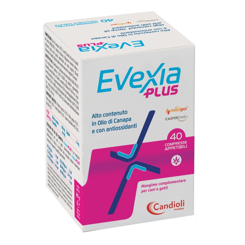 Evexia Plus - Mangime complementare per cani e gatti - 40 compresse
